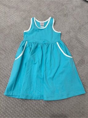 Hanna Andersson Racerback Skater Dress, Size 4, Color Tidepool